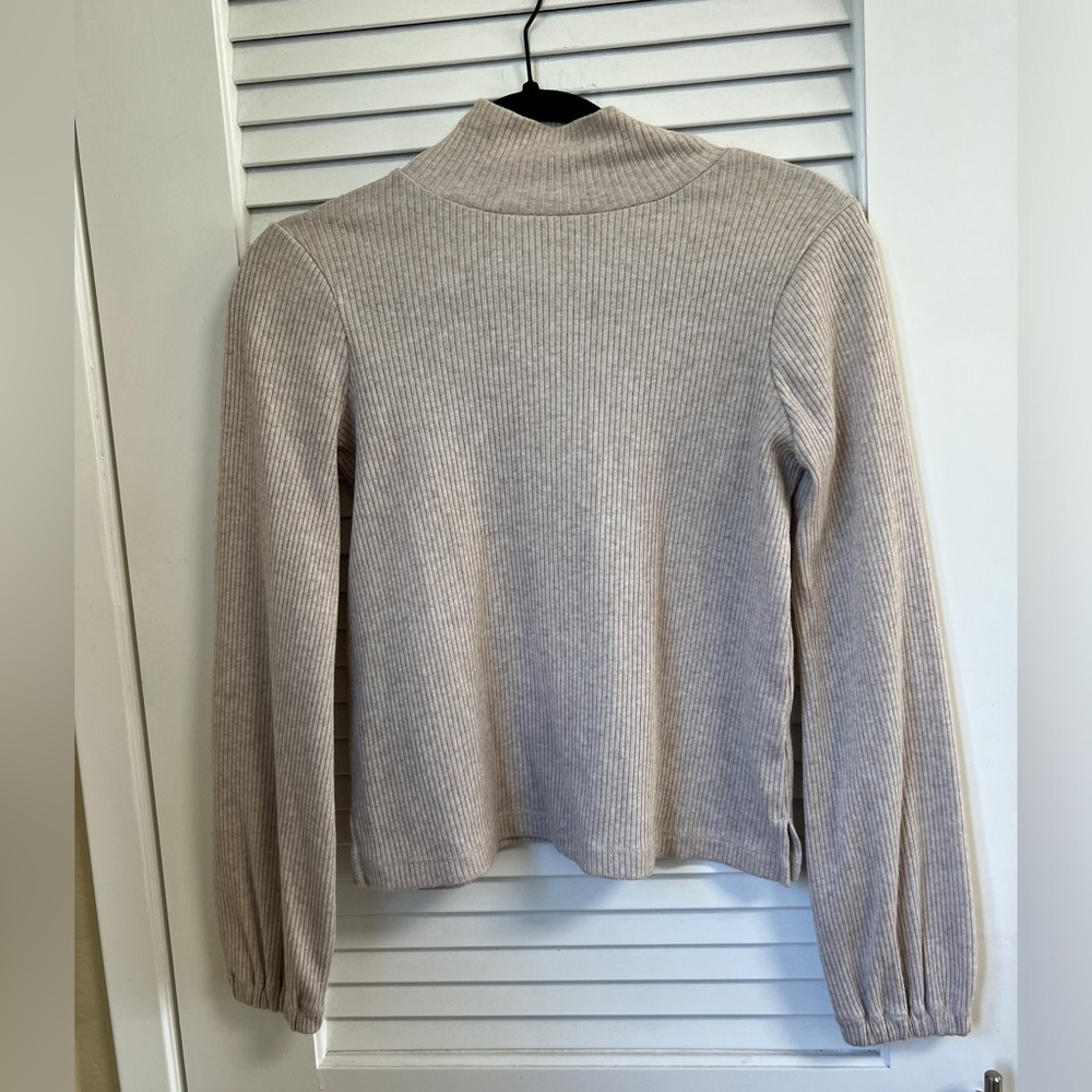 Cream Madewell turtleneck sweater top